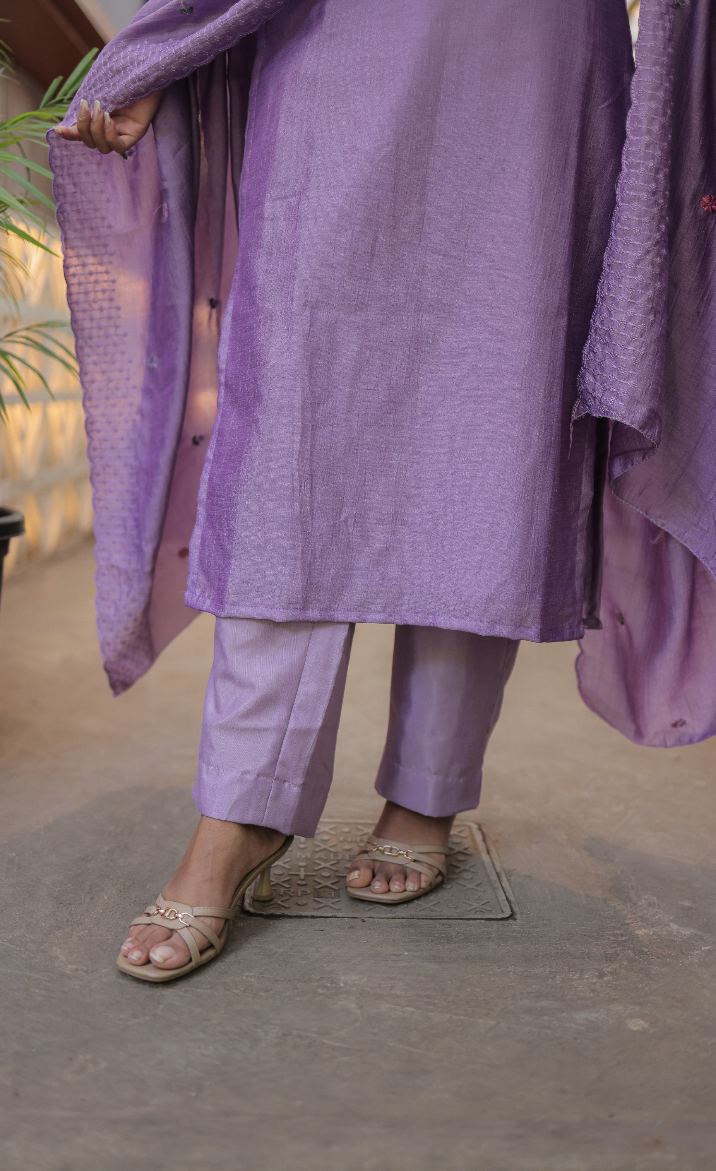 Nakshatra Georgette Salwar -  Lavender