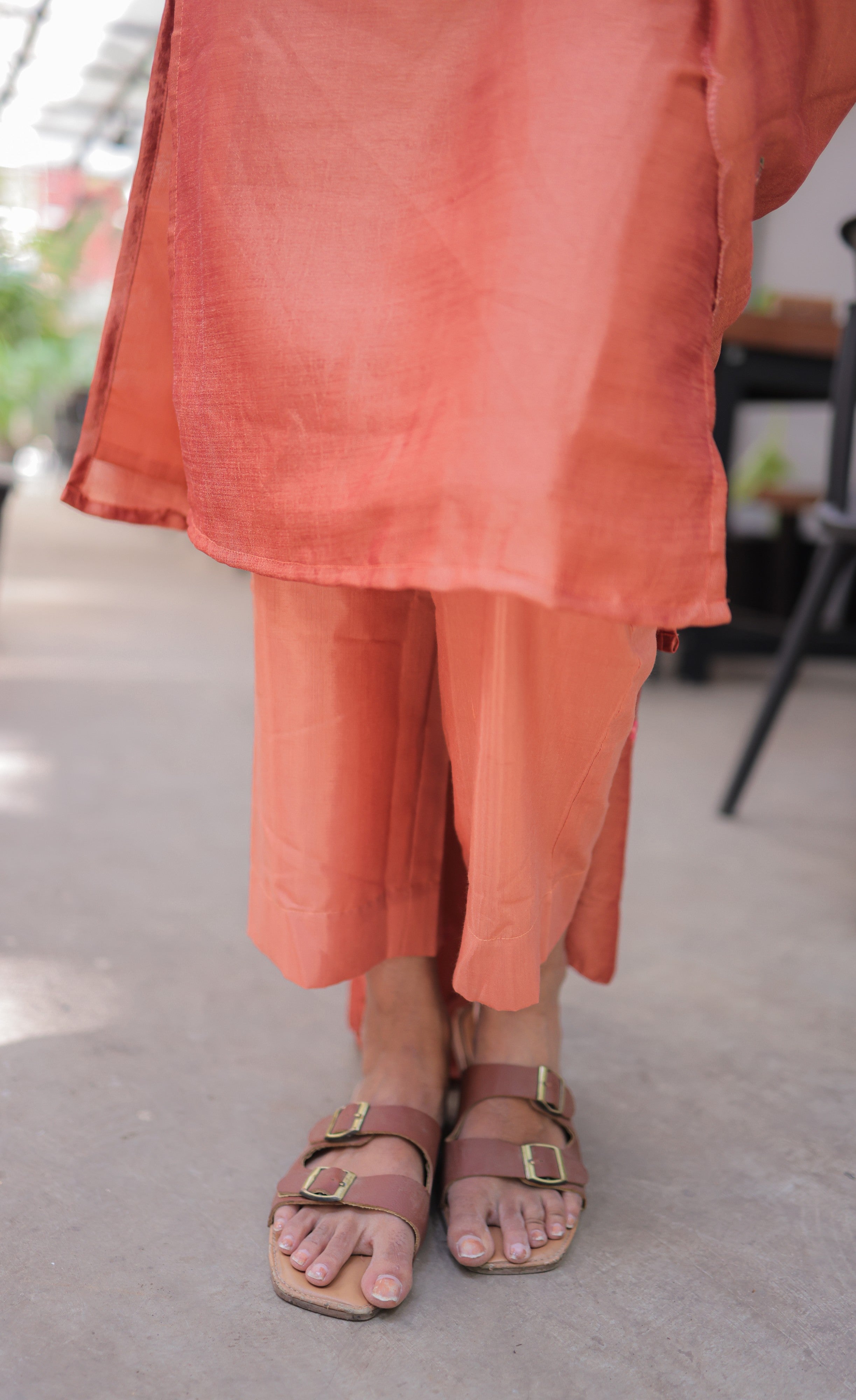 Nakshatra Georgette Salwar -  Burnt Orange