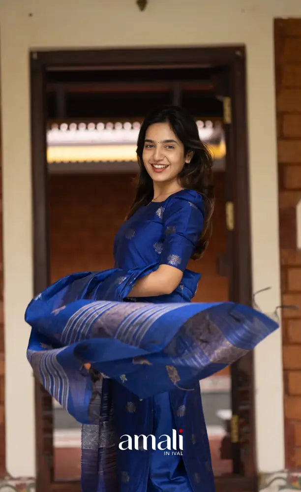 Athira Ink Blue Salwar salwar