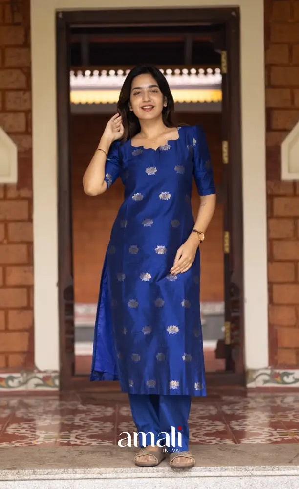 Athira Ink Blue Salwar salwar