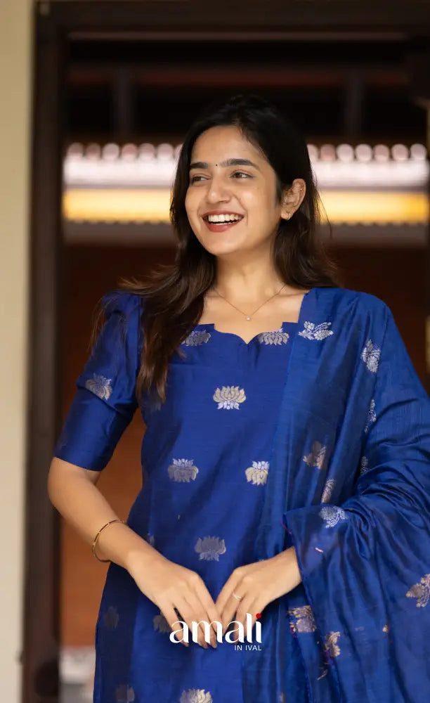Athira Ink Blue Salwar salwar