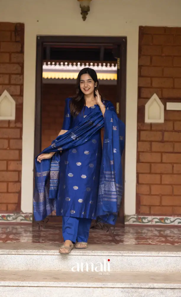 Athira Ink Blue Salwar salwar