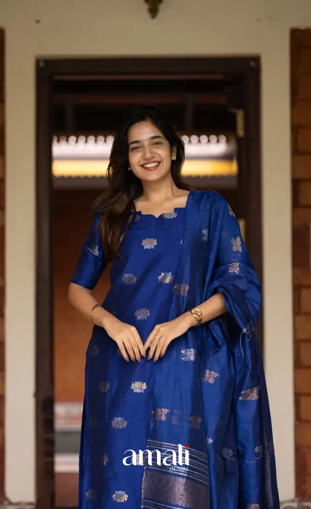 Athira Ink Blue Salwar salwar