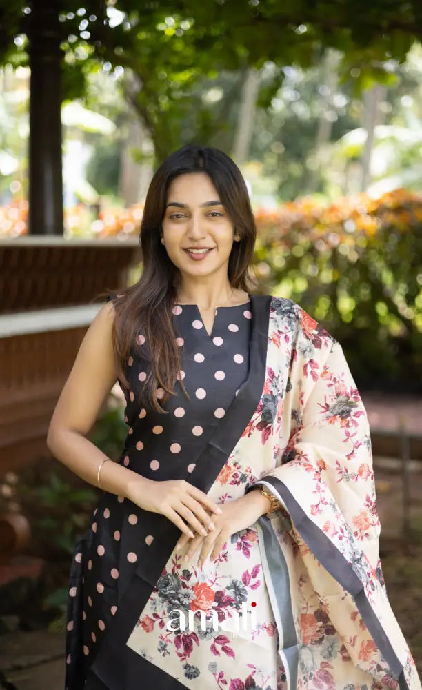 Athira Salwar - Black and Baby pink salwar