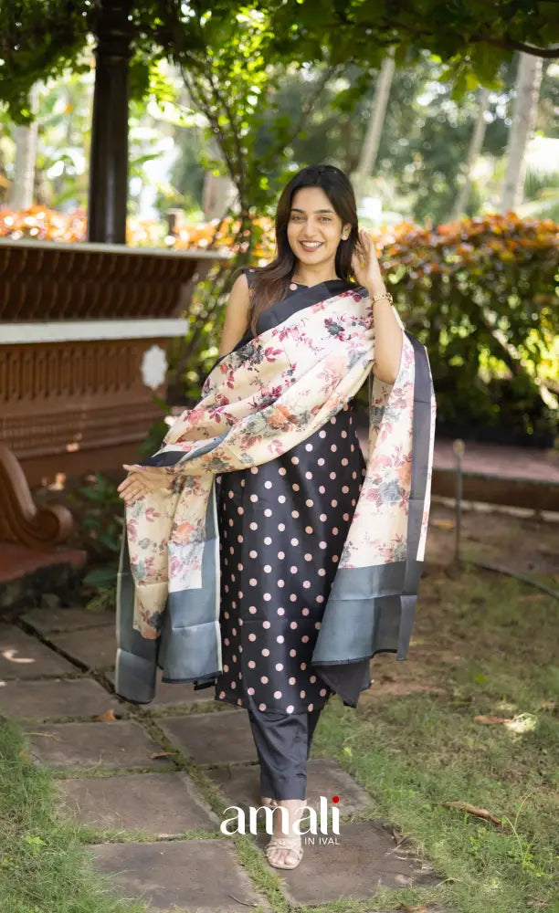 Athira Salwar - Black and Baby pink salwar