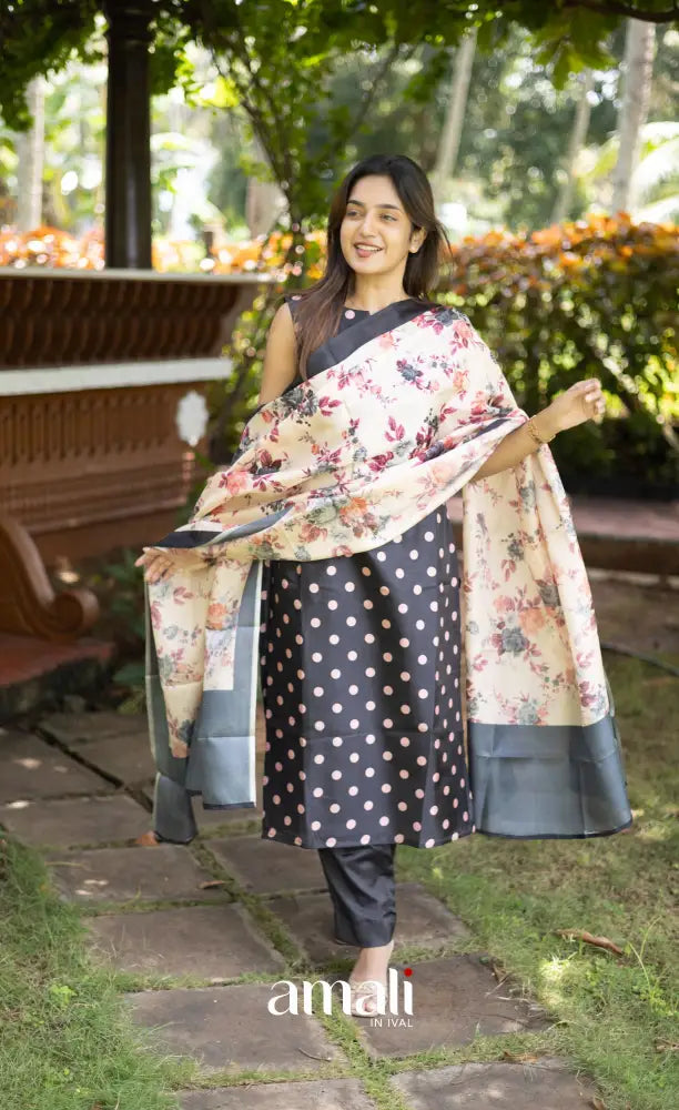 Athira Salwar - Black and Baby pink salwar