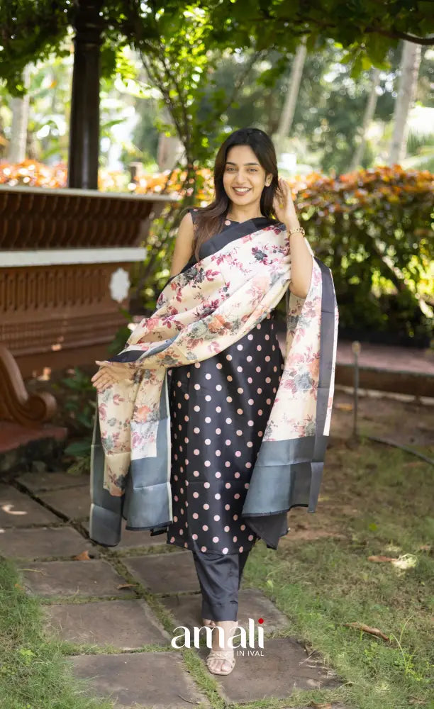 Athira Salwar - Black and Baby pink salwar