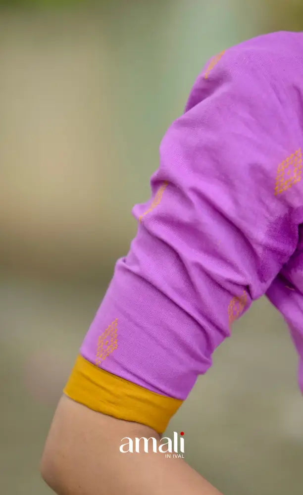 Athira Salwar - Lavender and Mustard salwar