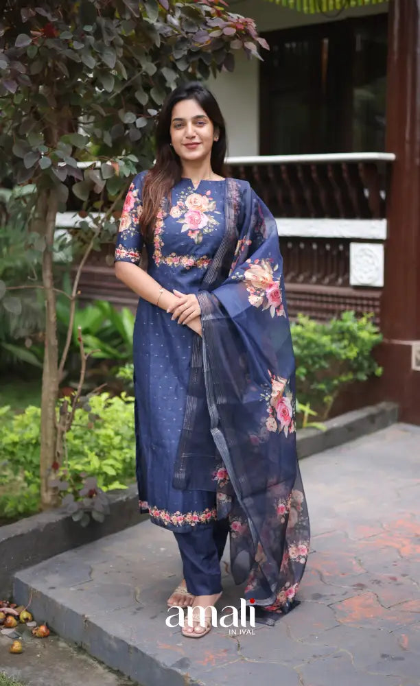 Athira Salwar - Navy Blue salwar