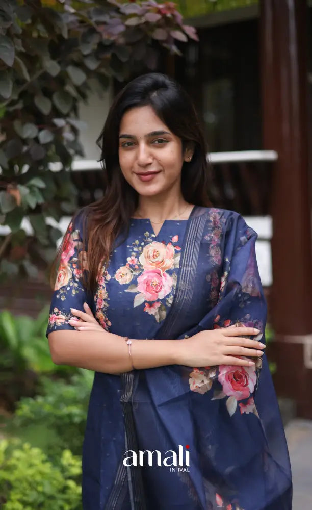 Athira Salwar - Navy Blue salwar