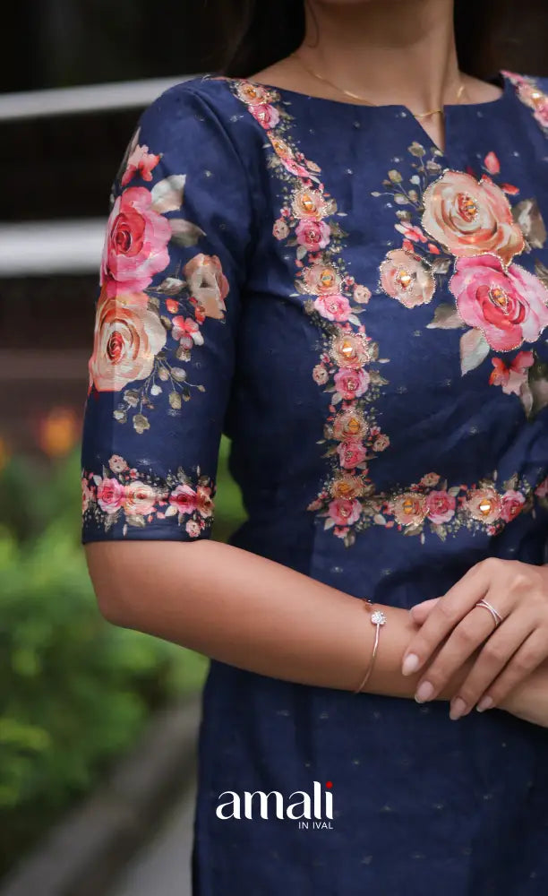 Athira Salwar - Navy Blue salwar