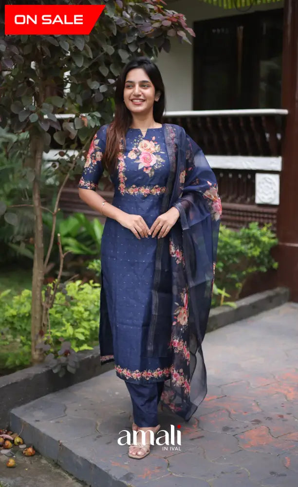 Athira Salwar - Navy Blue salwar