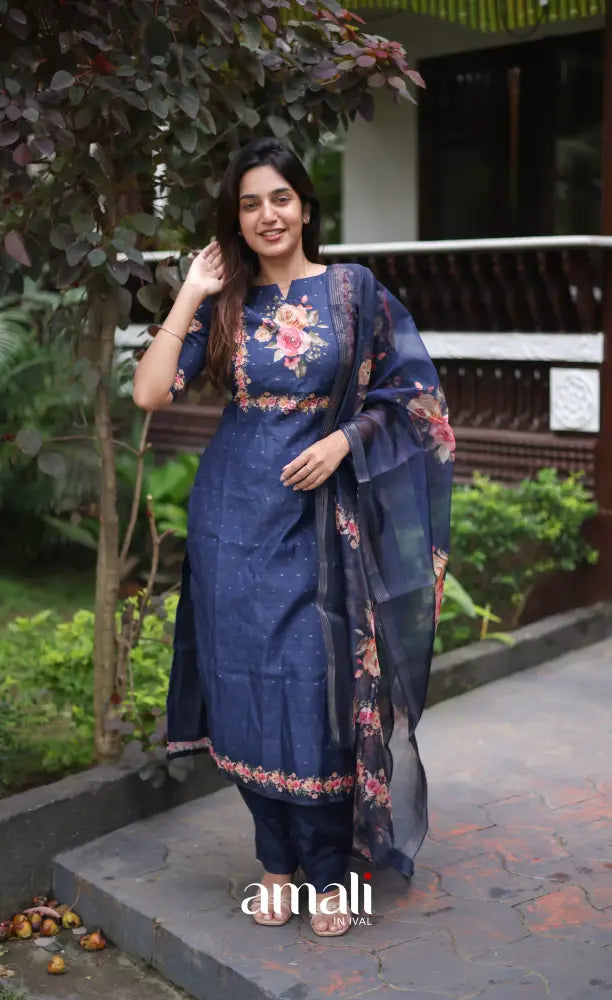 Athira Salwar - Navy Blue salwar