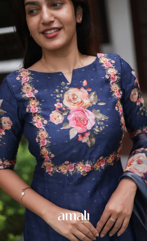 Athira Salwar - Navy Blue salwar