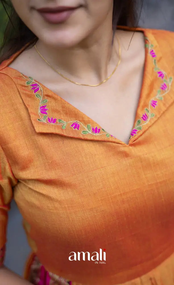 Athira Salwar - Orange salwar