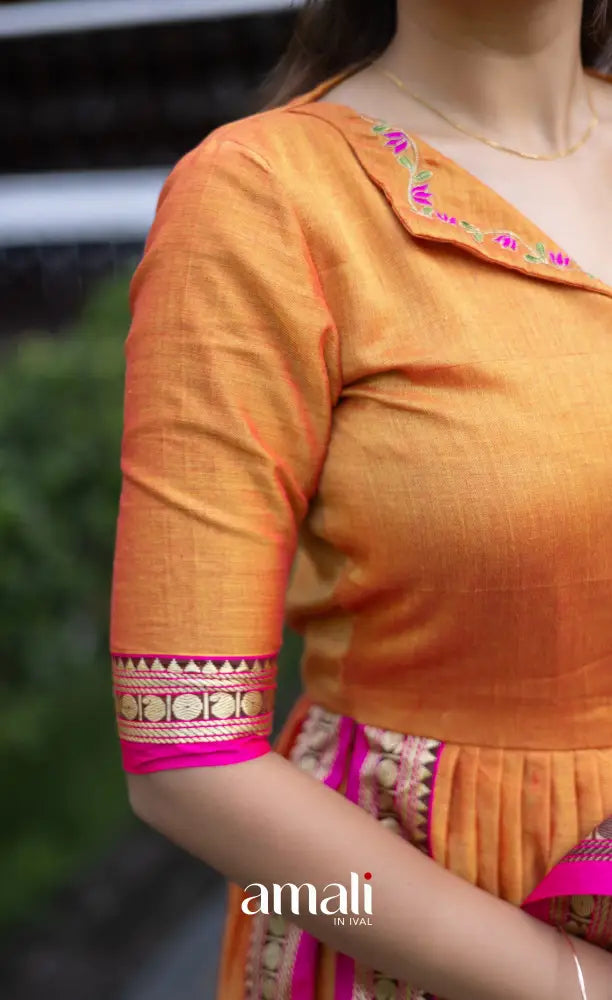 Athira Salwar - Orange salwar