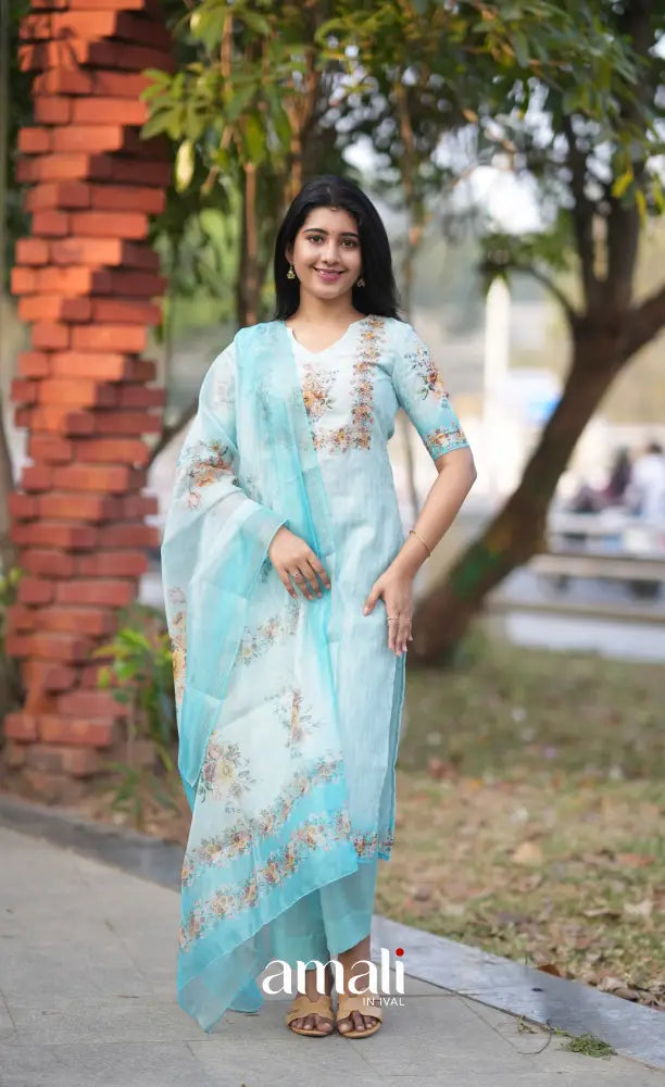 Athira Salwar - Pastel Blue salwar