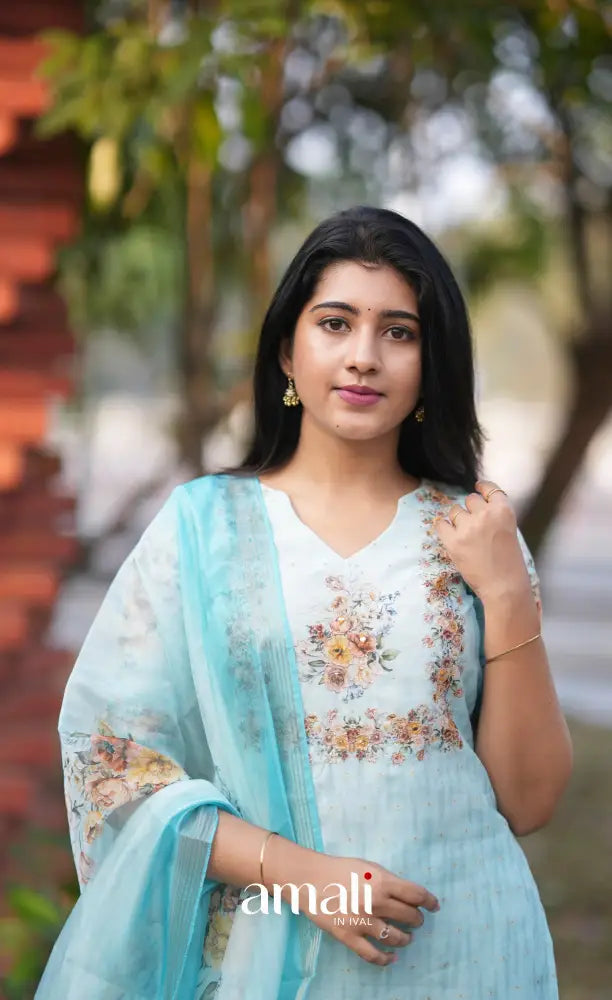 Athira Salwar - Pastel Blue salwar