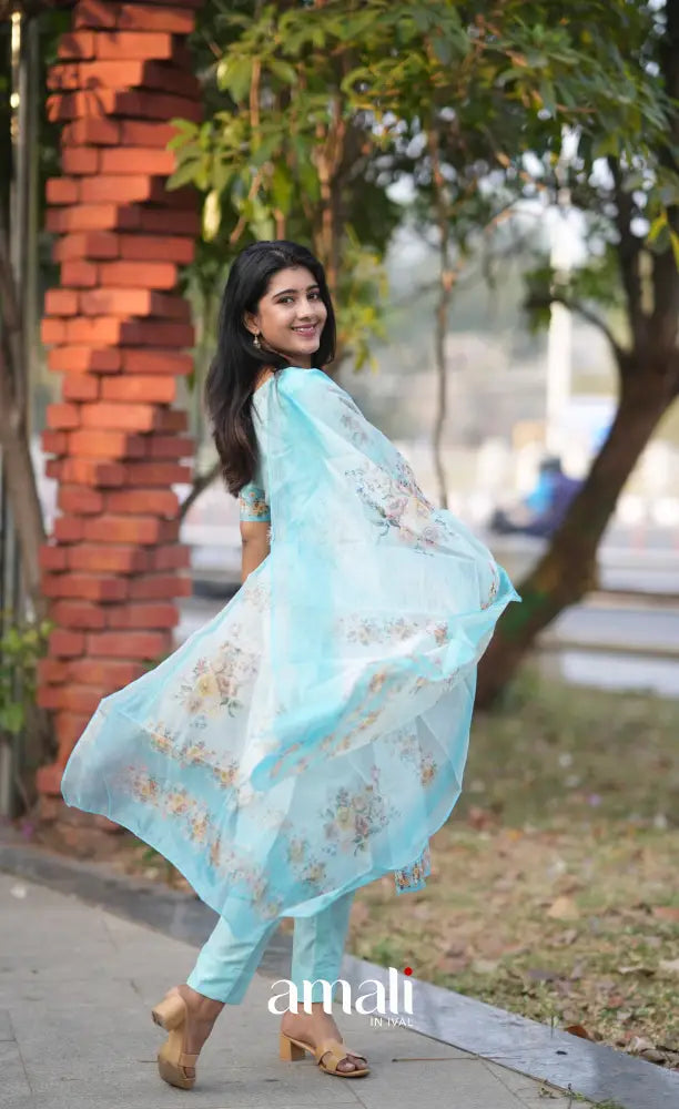 Athira Salwar - Pastel Blue salwar