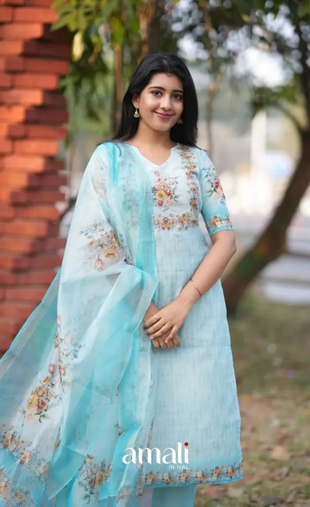 Athira Salwar - Pastel Blue salwar