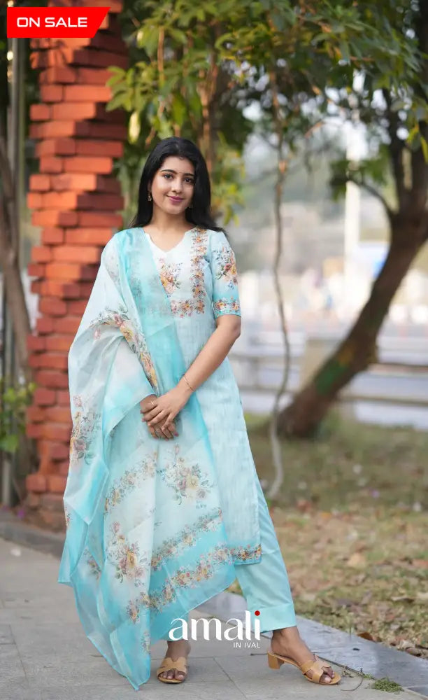 Athira Salwar - Pastel Blue salwar