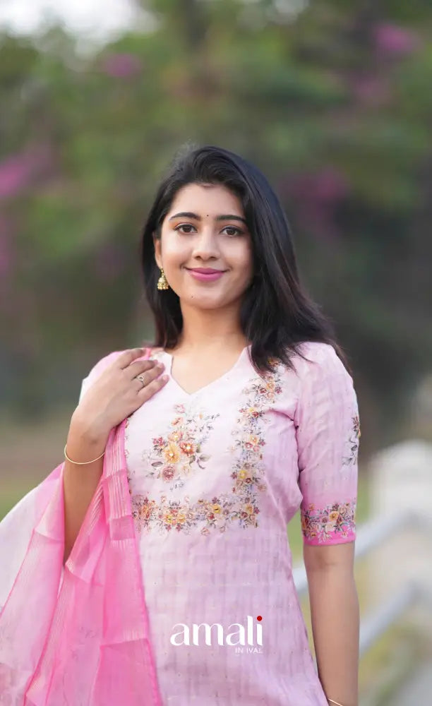 Athira Salwar - Pastel Pink salwar