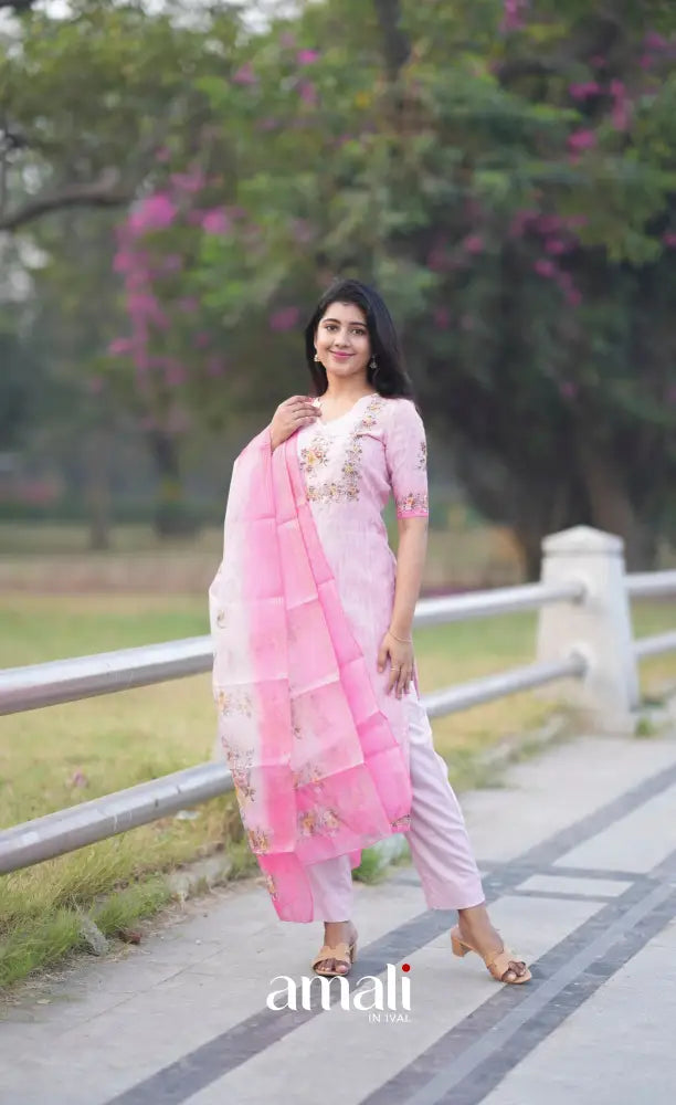 Athira Salwar - Pastel Pink salwar