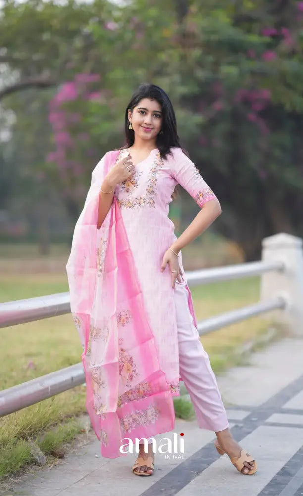 Athira Salwar - Pastel Pink salwar