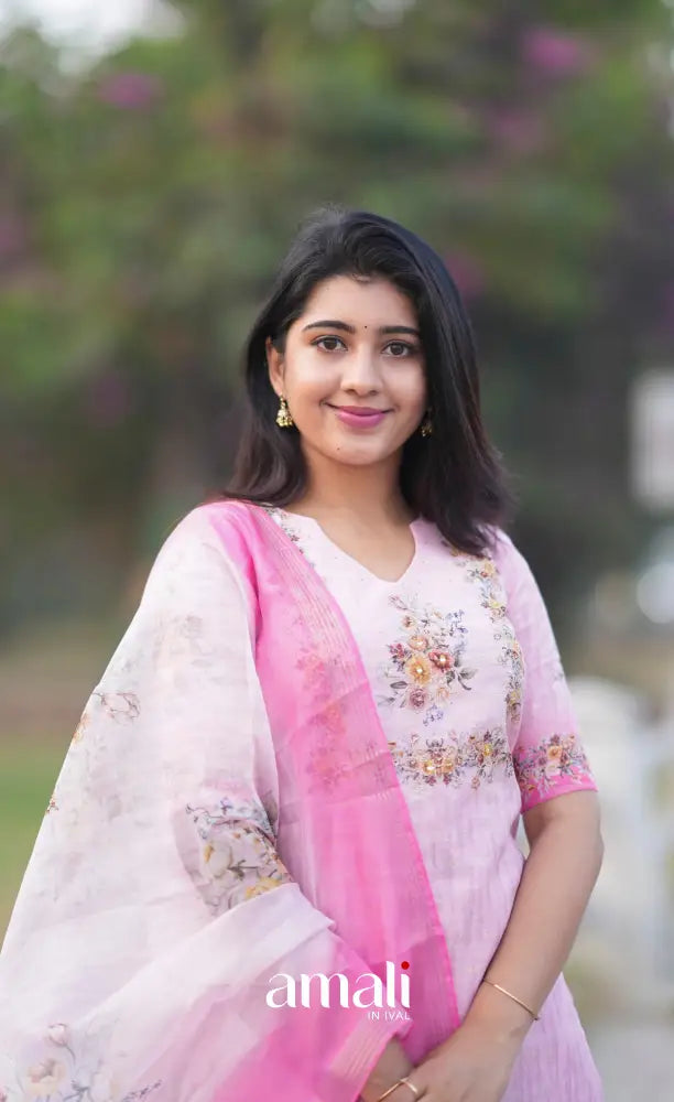 Athira Salwar - Pastel Pink salwar
