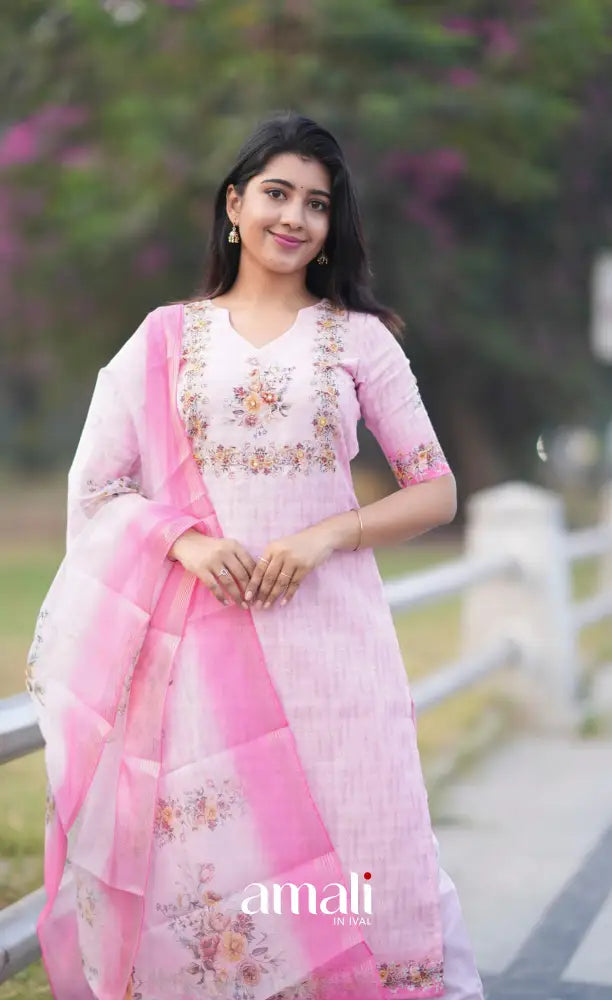 Athira Salwar - Pastel Pink salwar