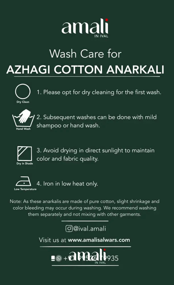 Bottle Green and Pink Kandangi Checks Cotton Anarkali Anarkalis