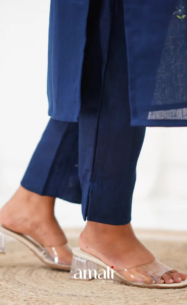 Laila Linen Salwar - Dark Blue salwar