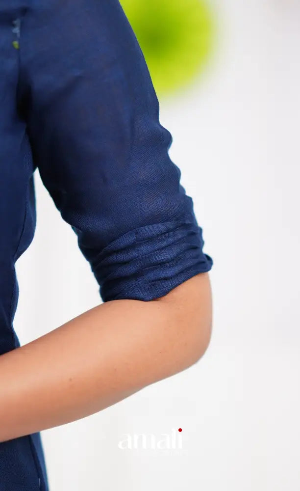 Laila Linen Salwar - Dark Blue salwar