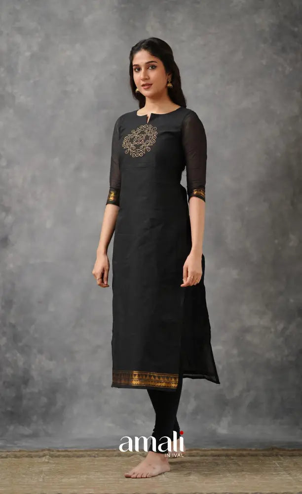 Meera Cotton Salwar - Black salwar
