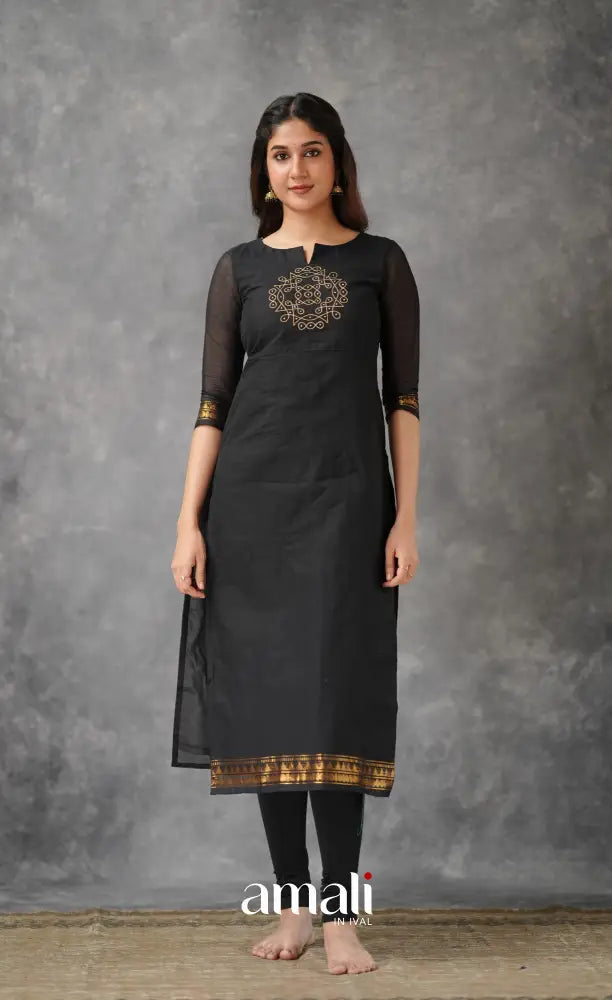 Meera Cotton Salwar - Black salwar