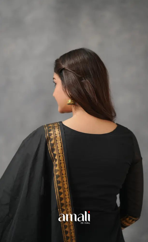 Meera Cotton Salwar - Black salwar
