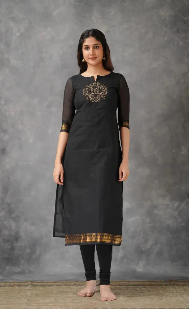 Meera Cotton Salwar - Black salwar