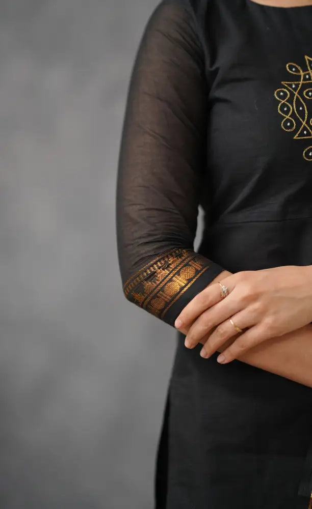 Meera Cotton Salwar - Black salwar