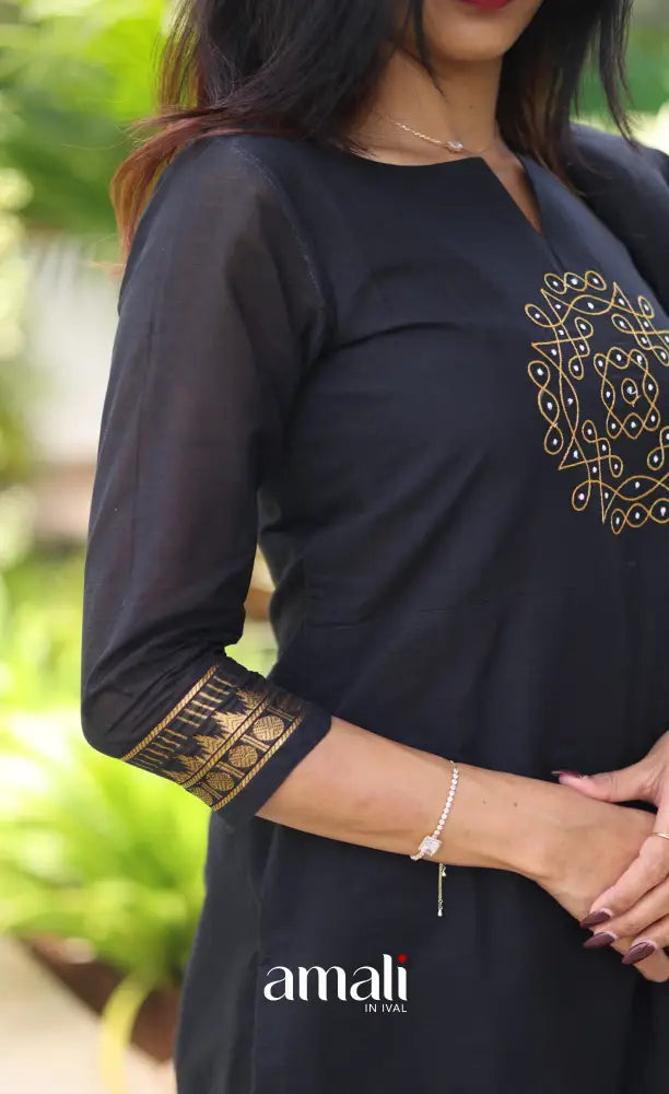 Meera Cotton Salwar - Black salwar