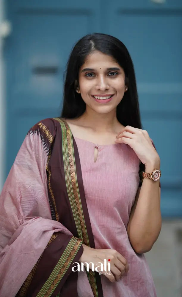 Meera Cotton Salwar - Dusty Pink salwar