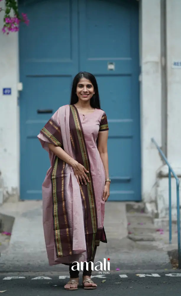 Meera Cotton Salwar - Dusty Pink salwar