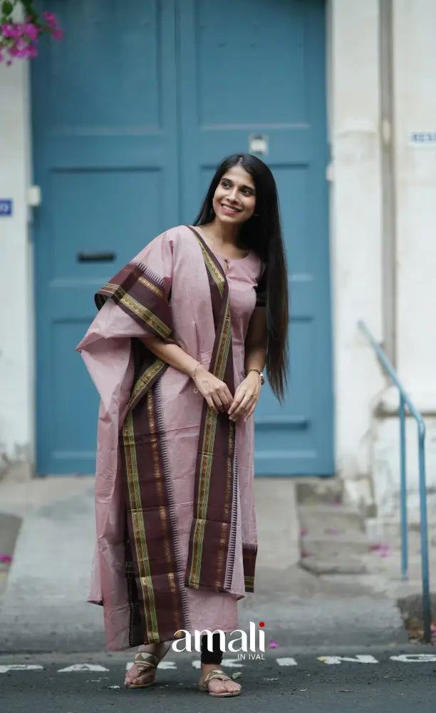 Meera Cotton Salwar - Dusty Pink salwar