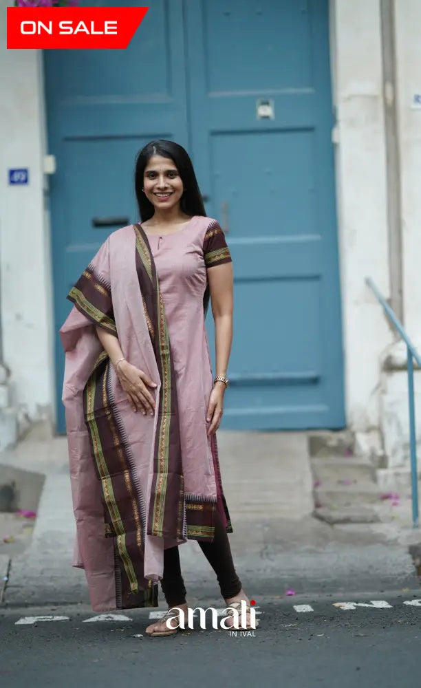 Meera Cotton Salwar - Dusty Pink salwar