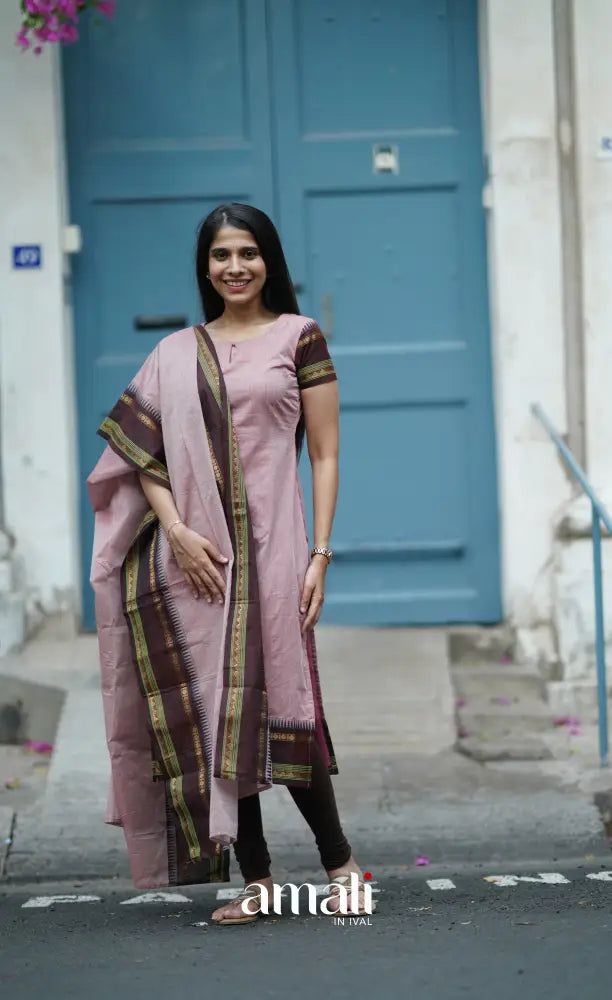 Meera Cotton Salwar - Dusty Pink salwar