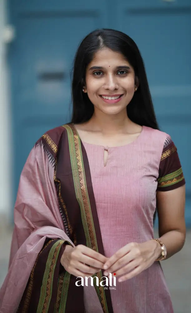 Meera Cotton Salwar - Dusty Pink salwar
