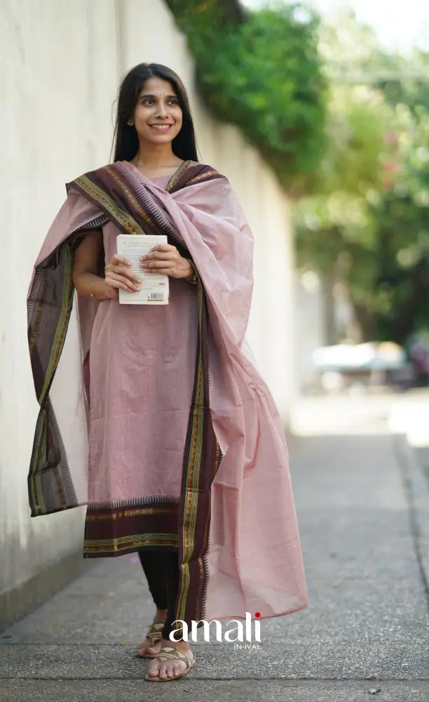 Meera Cotton Salwar - Dusty Pink salwar