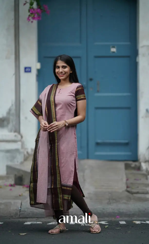 Meera Cotton Salwar - Dusty Pink salwar