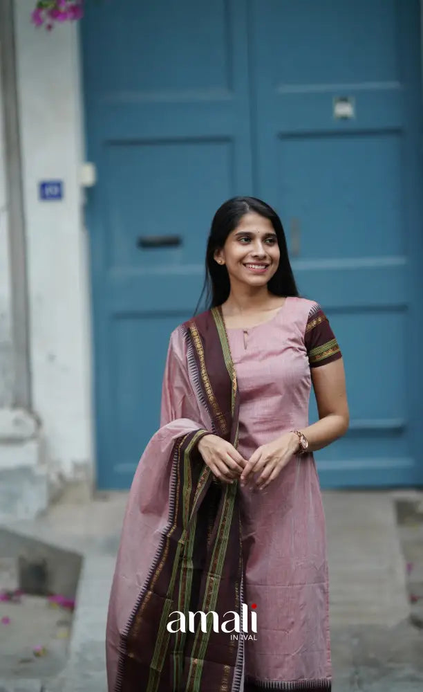 Meera Cotton Salwar - Dusty Pink salwar