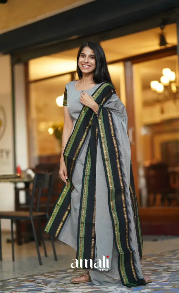 Meera Cotton Salwar - Grey salwar