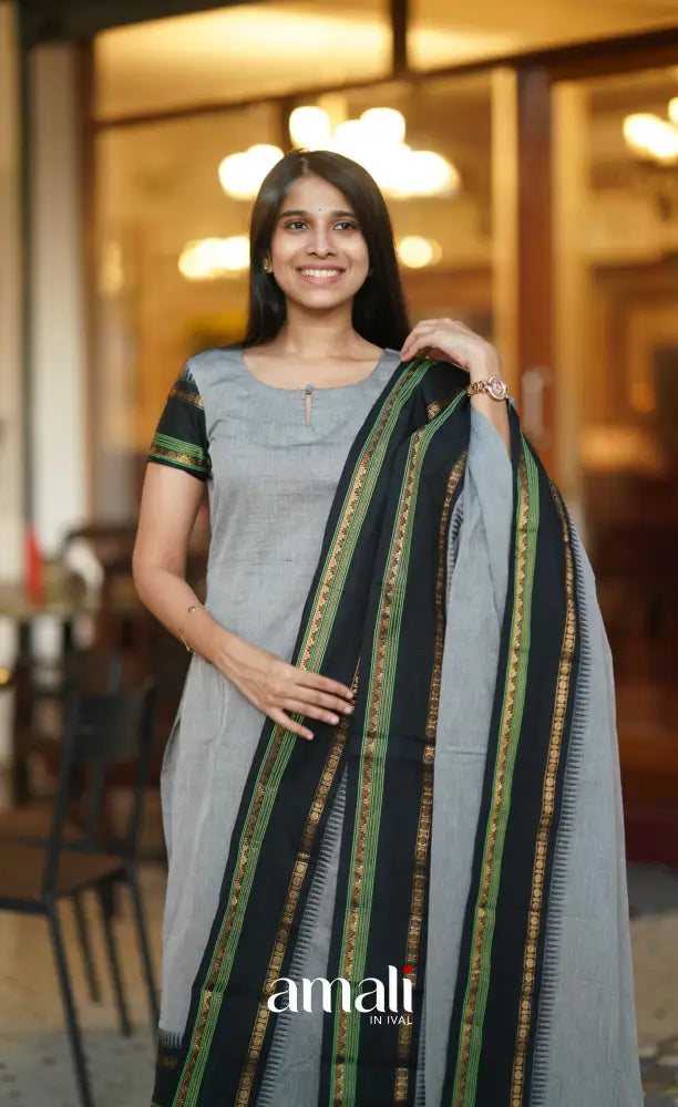 Meera Cotton Salwar - Grey salwar